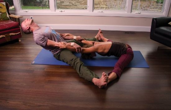 Upavistha Konasana or Partner Seated Forward Bend