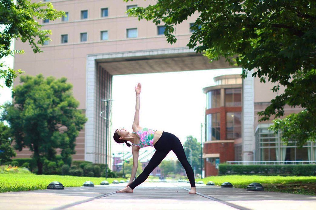 Trikonasana or Triangle