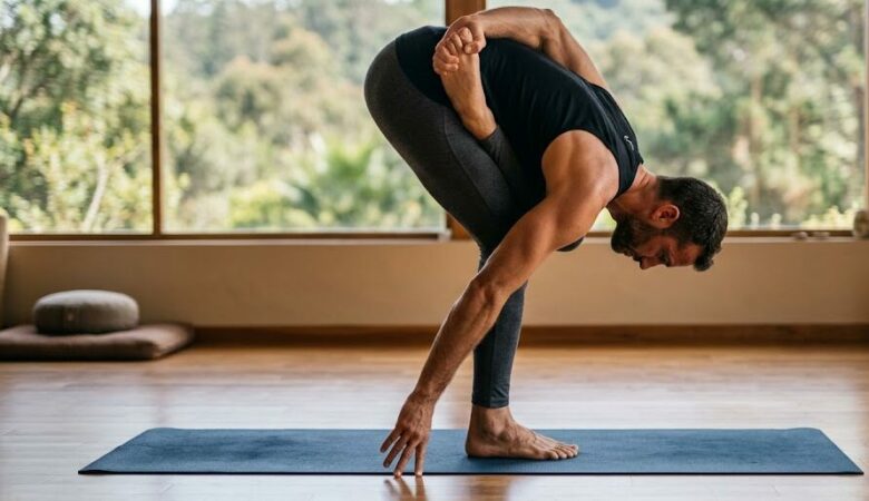 ardha baddha padmottanasana