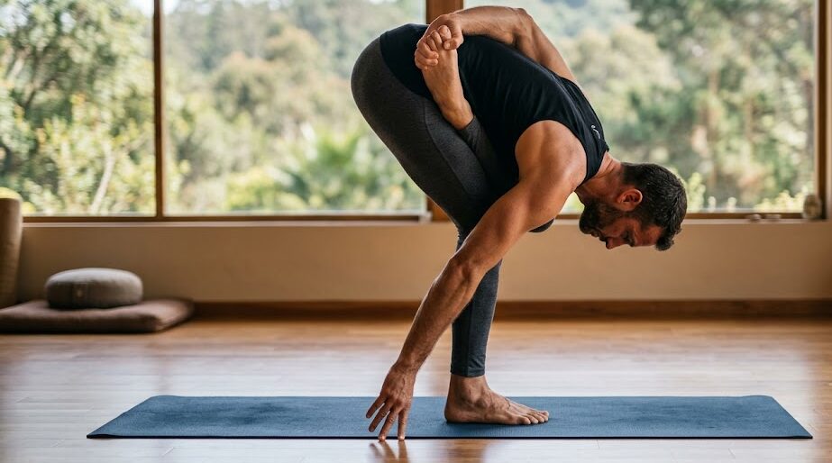 ardha baddha padmottanasana